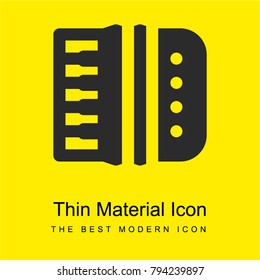 Harmonic bright yellow material minimal icon or logo design
