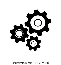 harmonic gear vector for system setting and configuration symbol in technology company and engineering