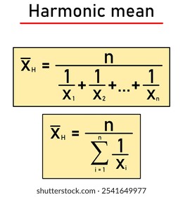 Média harmônica - fórmula de cálculo, característica da posição do conjunto estatístico