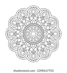Anillos armónicos simple archivo vector de diseño mandala