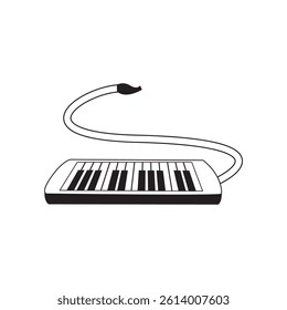 harmonica element icon illustration design