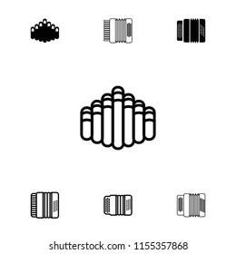 Harmonica icon. collection of 7 harmonica filled and outline icons such as . editable harmonica icons for web and mobile.