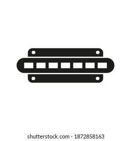 harmonica icon element of music icon for mobile concept and web apps. Thin line harmonica icon can be used for web and mobile. Premium icon on white background