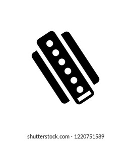 Harmonica icon. Trendy Harmonica logo concept on white background from Music collection. Suitable for use on web apps, mobile apps and print media.