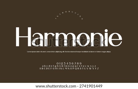 Harmonie Modern Refined Sans Serif Font - Balanced Minimalist Typography for Elegant Branding, Fashion Logos, and Contemporary Layouts