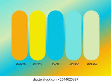 Harmonies of different colors for your designs on gradient backgrounds.