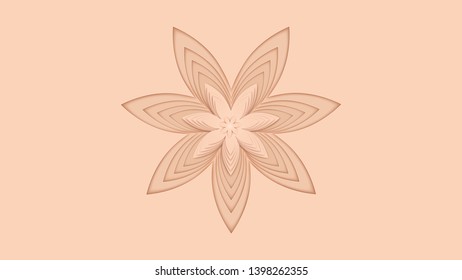 Harmonious abstract flowers for decoration. Vector illustration.
