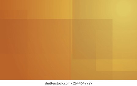 Gradiente Âmbar Harmonioso com quadrados sobrepostos, Composição Geométrica Serena para Design Digital, Sofisticado Fundo em Tom de Terra, Profundidade Visual através de Retângulos Misturados e Mudanças de Cores Quentes