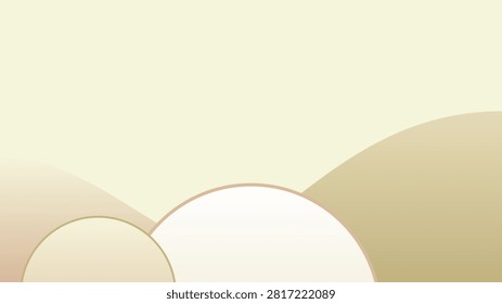 Harmonious architectural curves providing a stable and trustworthy corporate foundation. Beige, Khaki and Sand color theme.