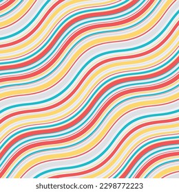 danza armoniosa de colores mezclados. vector para productos textiles