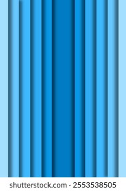 A Harmonious Dance of Overlapping Layers, Seamlessly Arranged with Remarkable Precision and Elegance with remarkable blue color