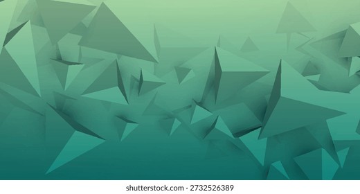 Fondo Abstractas verde armonioso con Formas geométricas y gradiente suave para proyectos de diseño eps10