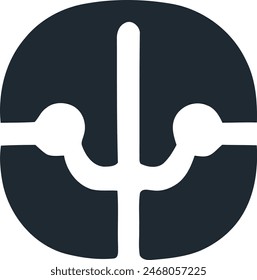 Harmonious Growth, Un Logo Minimalista De Árbol Que Abraza La Esencia De La Naturaleza.