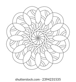 Harmonious Haven Celtic mandala colouring book page for KDP book interior. Peaceful Petals, Ability to Relax, Brain Experiences, Harmonious Haven, Peaceful Portraits, Blossoming Beauty mandala design.