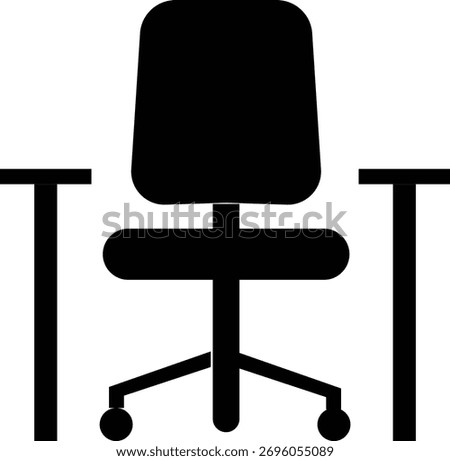 Harmonious icon , balance, peace, unity, mindfulness, and well-being symbols representing calmness, connection, and spiritual equilibrium for design projects, Logo of modern chair stylized armchair