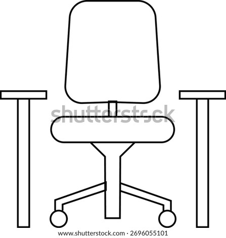 Harmonious icon , balance, peace, unity, mindfulness, and well-being symbols representing calmness, connection, and spiritual equilibrium for design projects, Logo of modern chair stylized armchair