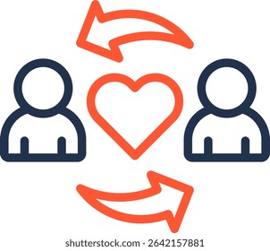 Harmonious Icon Color Line Vector Illustration