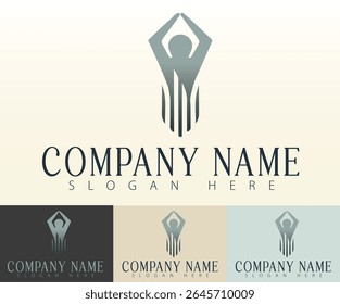 A harmonious logo representing modern business values.
