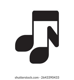 Harmonious Melody Musical Notes Rhythm and Harmony Composition Two Black Notes Expressing Musical Ideas Representation of Sound and Pitch, Musical Notation and Harmony