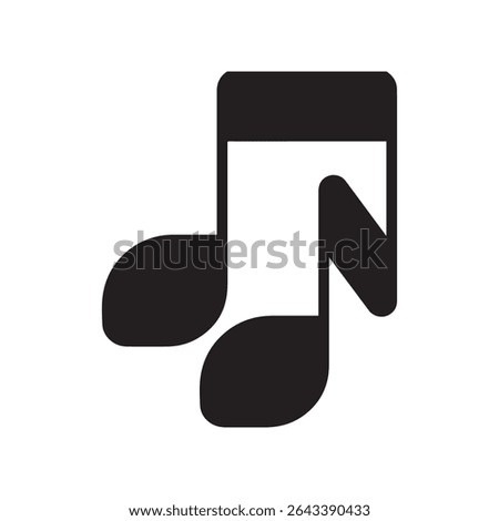 Harmonious Melody Musical Notes Rhythm and Harmony Composition Two Black Notes Expressing Musical Ideas Representation of Sound and Pitch, Musical Notation and Harmony