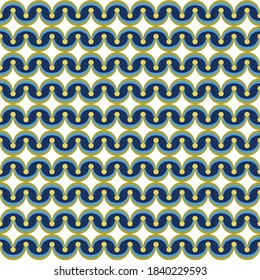 Harmonious pattern of simple geometric shapes in bright colors. Modern design template for web, presentation, branding pack, fabric print, wallpaper.