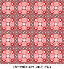 Harmonious pink illustration with circles and squares for tiles, textiles, carpets, covers, websites, backgrounds, screensavers, gift packages, postcards