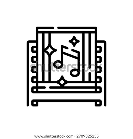 Harmonious vector design for musical genre, perfect for theater, song, and performance themes