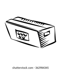 Harmonium Sketchy Vector Icon