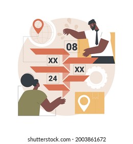 Harmonized System abstract concept vector illustration. Harmonized system classification, HTS code service, international trading goods classification, logistics industry abstract metaphor.