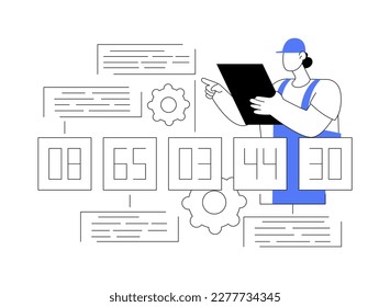 Harmonized System abstract concept vector illustration. Harmonized system classification, HTS code service, international trading goods classification, logistics industry abstract metaphor.