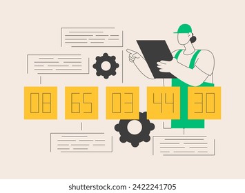 Harmonized System abstract concept vector illustration. Harmonized system classification, HTS code service, international trading goods classification, logistics industry abstract metaphor.