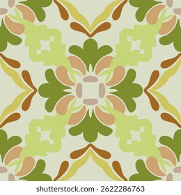Harmony blooms in shades of nature, traditional, pattern design for carpet, print, wrap, decorative, illustration, Fabric, Wallpaper, Ceramics 
