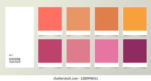 Harmony color palette set 