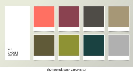 Harmony color palette set 