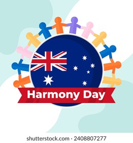 Harmony Day illustration vector background. Vector eps 10