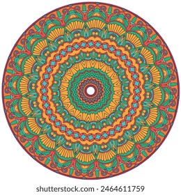 Harmony in Hues: Exploring the Vibrancy of a Multicolored Mandala
