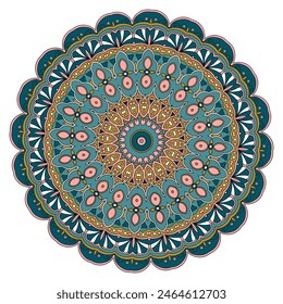 Harmony in Hues: Exploring the Vibrancy of a Multicolored Mandala
