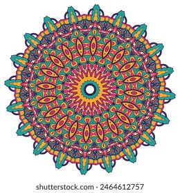 Harmony in Hues: Exploring the Vibrancy of a Multicolored Mandala