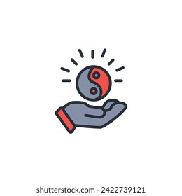 Harmony icon. vector.Editable stroke.linear style sign for use web design,logo.Symbol illustration.