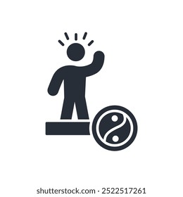 harmony icon. vector.Editable stroke.linear style sign for use web design,logo.Symbol illustration.