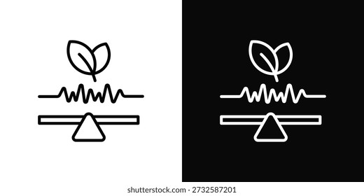Harmony Icon White And Black Background Style
