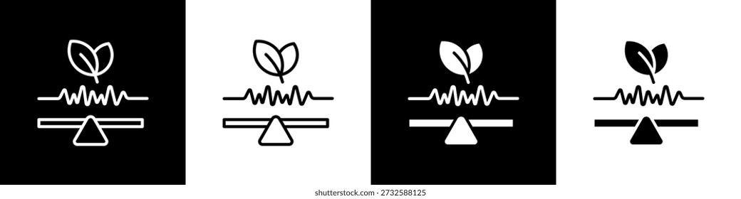 Harmony Icon White And Black Background Style