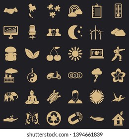 Harmony icons set. Simple style of 36 harmony vector icons for web for any design