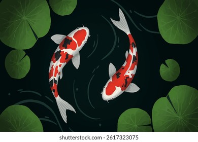 Harmony in the Koi Pond