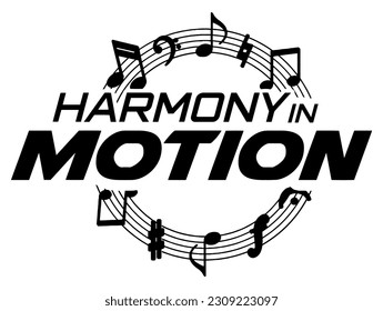 Harmony in Motion t shirt typography art, Typography Junkie, Words in Motion, Design in Letters, Pop art-inspired tee design