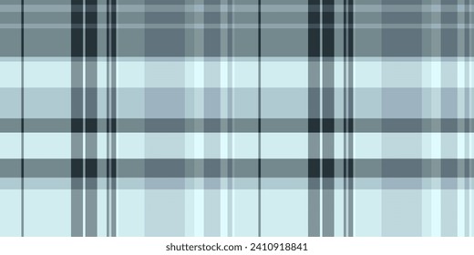Harmony plaid background check, twill seamless pattern tartan. Stitched vector textile texture fabric in pastel and light color.