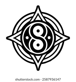 Harmony symbol icon in filled style