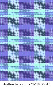 Harmony tartan fundo sem emenda, verificação de padrão de tecido de nó. Vetor de textura têxtil revestido de tapete na paleta de cores índigo e azul-petróleo.