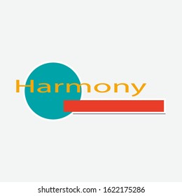 Harmony. Vector logo for business emblem