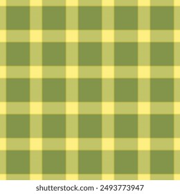 Harmony Vektorgrafik Textil Plaid, Bad Textur Stoff Check. Wollmuster nahtloser Hintergrund Schottenstoff in Gelb- und Limettenfarben Palette.